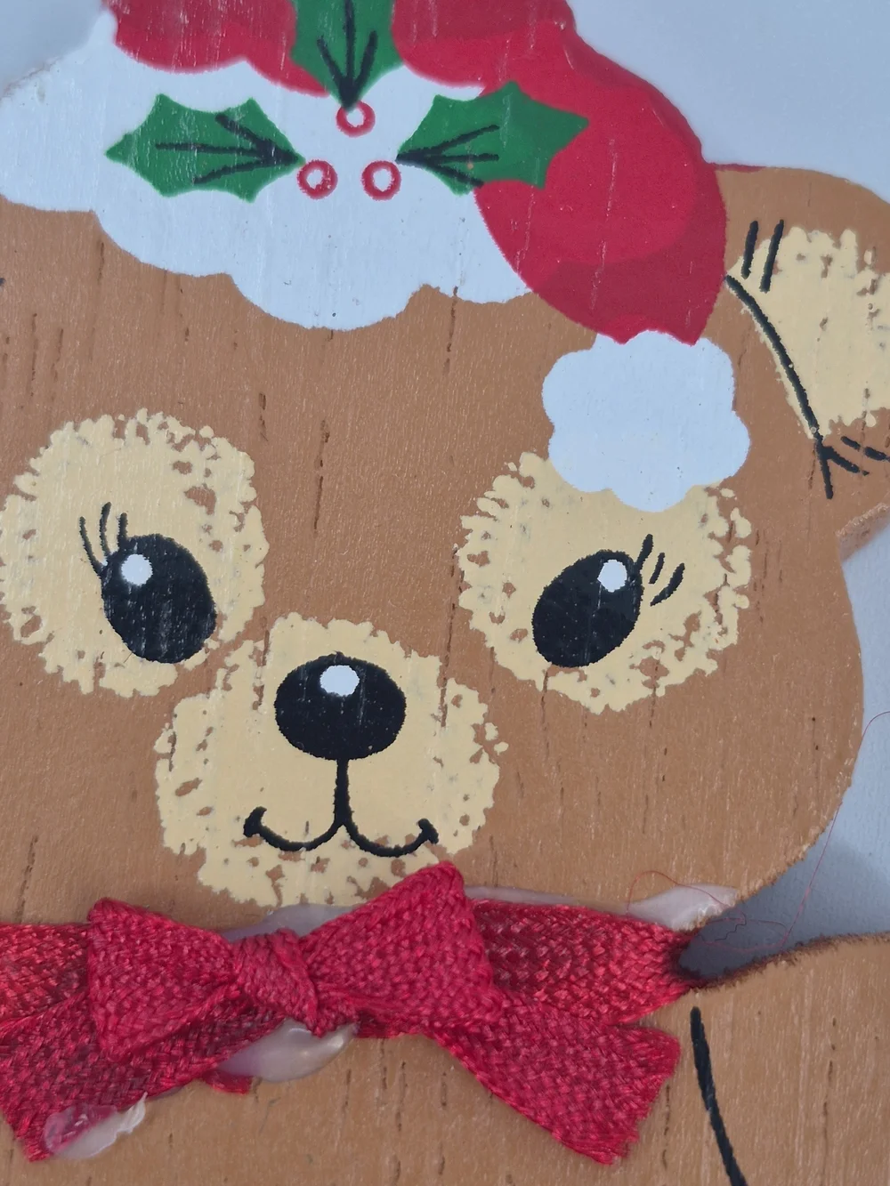 Vintage Kurt S. Adler 1984 Bear Cut Out Christmas Ornament 4
